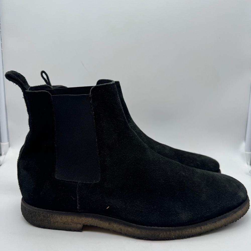 ALLSAINTS Black Suede Chelsea‎ Boots Mens Size 43